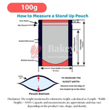 100g | 15x10Cm | Premium Stand-Up Kraft Pouch With Full Window | Resealable, Durable & Food-Safe Packaging | Pack Of 100