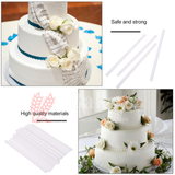30x2 Cm | Plastic Dowel Rods for Tiered Cake Construction | Pack of 4