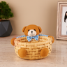 Cute Teddy Basket for Gifting, Hampers & Home Décor | Pack of 1
