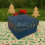9x9x6 cm | Gold Printed Rigid Gift Box | Hamper Box | Pack of 1