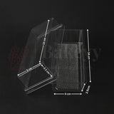 Disposable Rectangle PET box with Lid | Pack of 50| Suitable for Brownie, Desserts