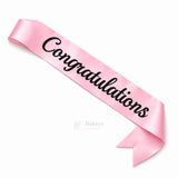 Congratulations Celebration Party Sash | Premium Satin Script Design | Pack of 1