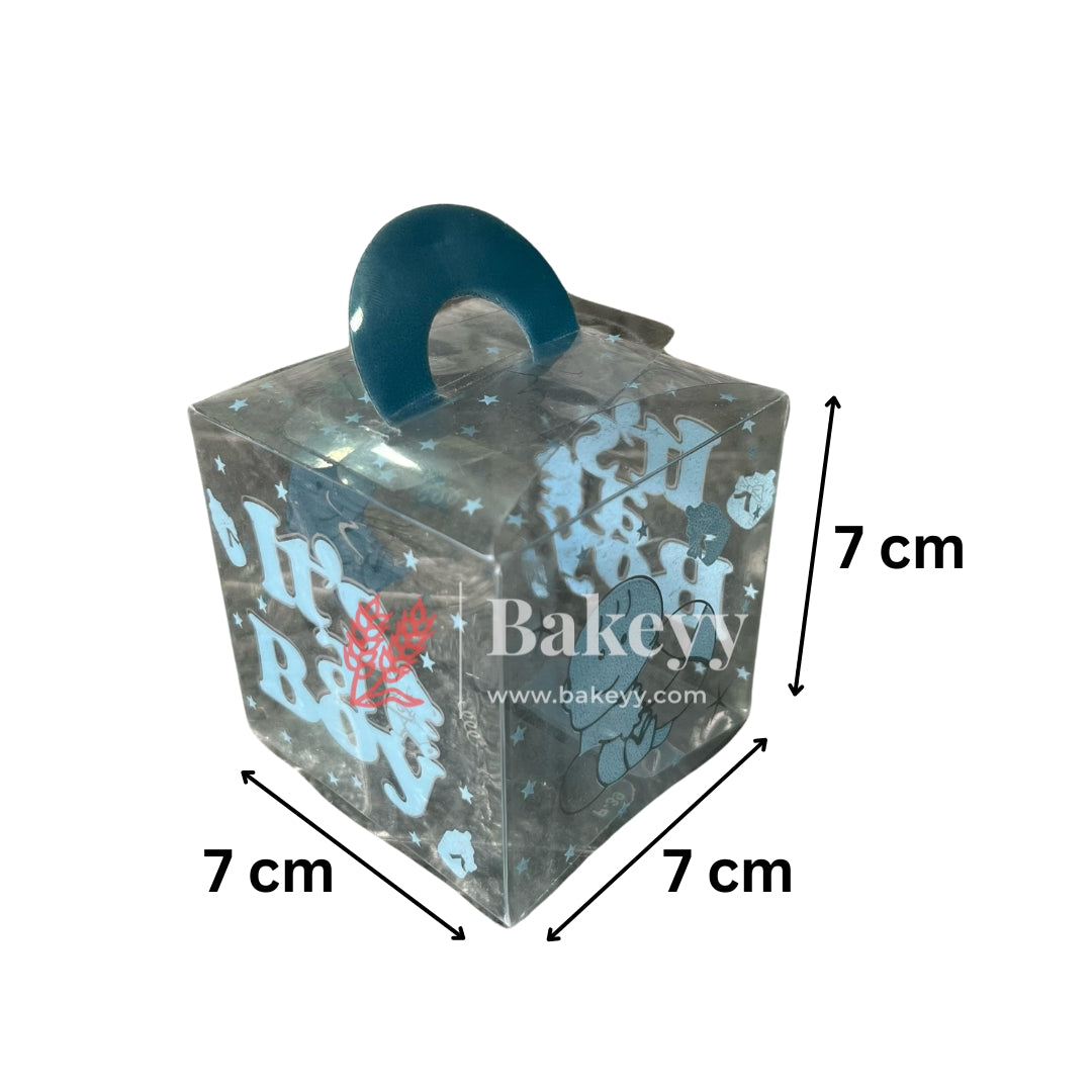 Blue Baby Shower "It's a boy" Gift Boxes | PVC Chocolate Box | Gift Box | Goodie Box | Pack of 10 - Bakeyy.com - India - Blue Baby Shower "It's a boy" Gift Boxes | PVC Chocolate Box | Gift Box | Goodie Box | Pack of 10 - Default Title