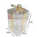 Gold Ribbon Mini Gift Boxes| Pvc Goodie Box | Gift Box | Goodie Box | Small | Pack of 10 - Bakeyy.com - India - Gold Ribbon Mini Gift Boxes| Pvc Goodie Box | Gift Box | Goodie Box | Small | Pack of 10 - Default Title