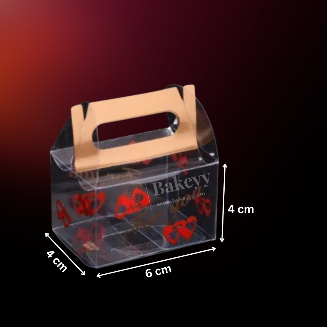 "For You" Mini Gift Boxes with Handle | PVC Chocolate Box | Gift Box | Goodie Box | Small | Pack of 10 - Bakeyy.com - India - "For You" Mini Gift Boxes with Handle | PVC Chocolate Box | Gift Box | Goodie Box | Small | Pack of 10 - Default Title
