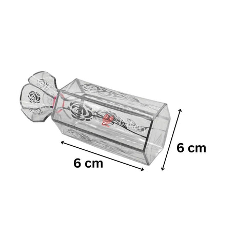 Silver Rose Bloom HexaGift Boxes | PVC Chocolate Box | Gift Box | Goodie Box | Small | Pack of 10 - Bakeyy.com - India - Silver Rose Bloom HexaGift Boxes | PVC Chocolate Box | Gift Box | Goodie Box | Small | Pack of 10 - Default Title