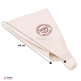 Reusable Cotton Piping Bag with Plastic Coupler | 1Pc