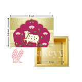 250 GM Sweet Box | 6x5.5x1.5 Inch | Cow Print Premium Sweet and Chocolate box | Cow Print | 1 Piece