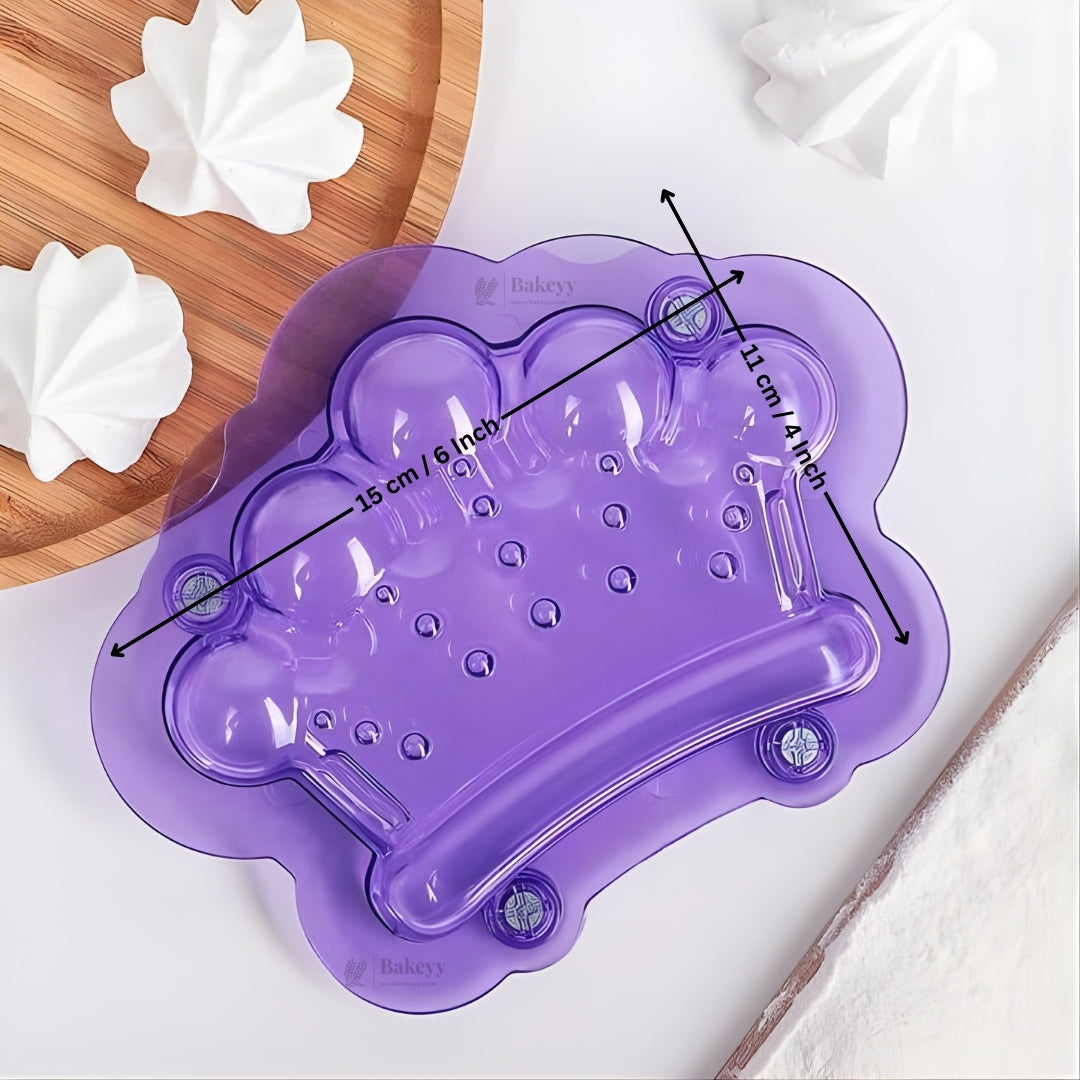 Crown Shape Chocolate Mould | Decorative Chocolate Making Mould for Cakes & Desserts | Pack of 1