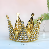 Luxury Plastic Crown Topper | Premium Cake Decoration | 1 Piece