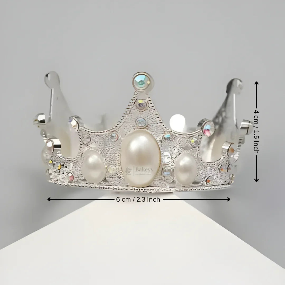 Luxury Metal Crown Topper | Premium Cake Decoration | 1 Piece - Bakeyy.com - India - Luxury Metal Crown Topper | Premium Cake Decoration | 1 Piece - Design 3 145.00