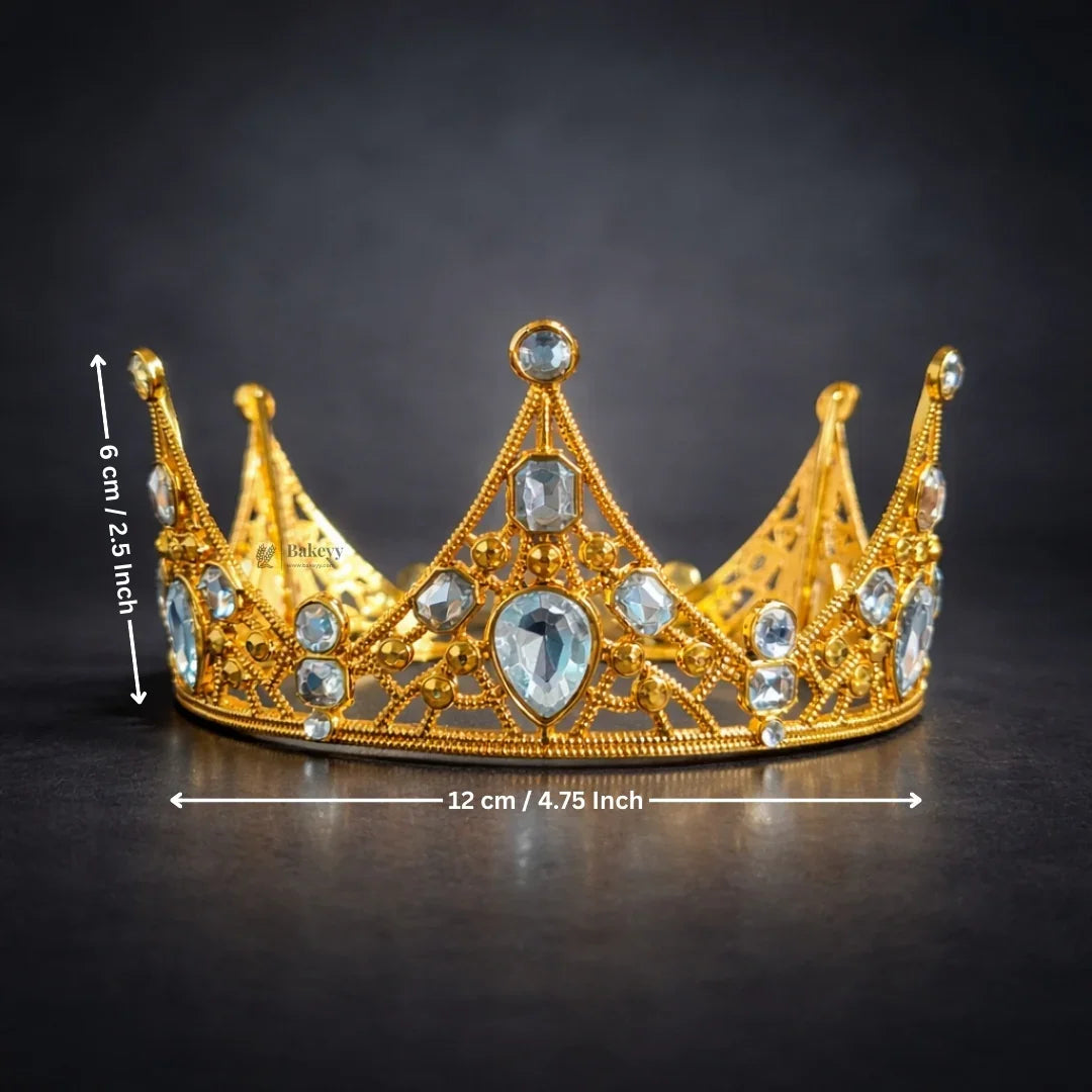 Luxury Plastic Crown Topper | Premium Cake Decoration | 1 Piece