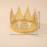 Luxury Metal Crown Topper | Premium Cake Decoration | 1 Piece