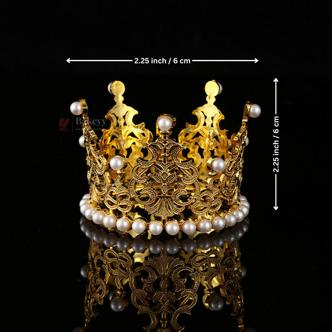 Luxury Plastic Crown Topper | Premium Cake Decoration | 1 Piece