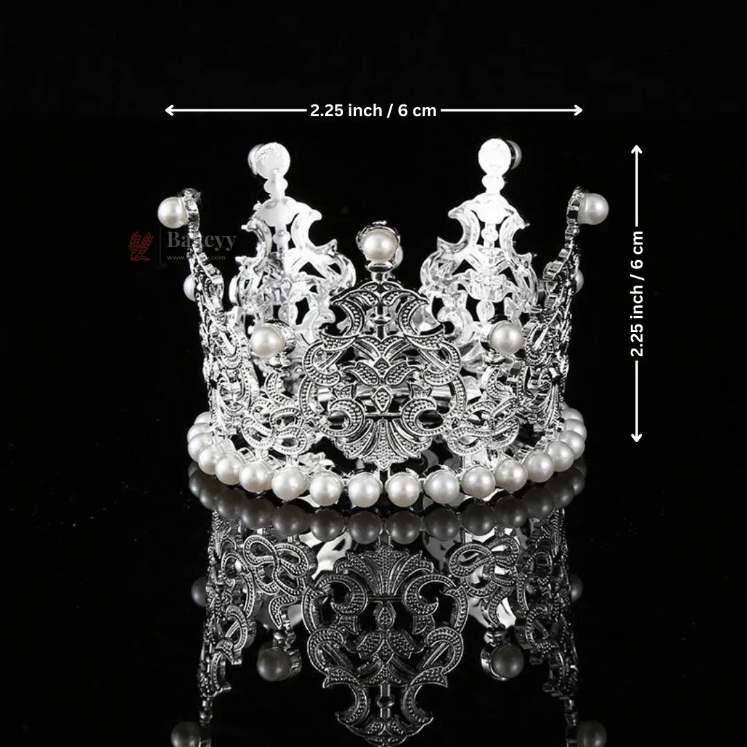 Luxury Plastic Crown Topper | Premium Cake Decoration | 1 Piece - Bakeyy.com - India - Luxury Plastic Crown Topper | Premium Cake Decoration | 1 Piece - Design 2 70.00