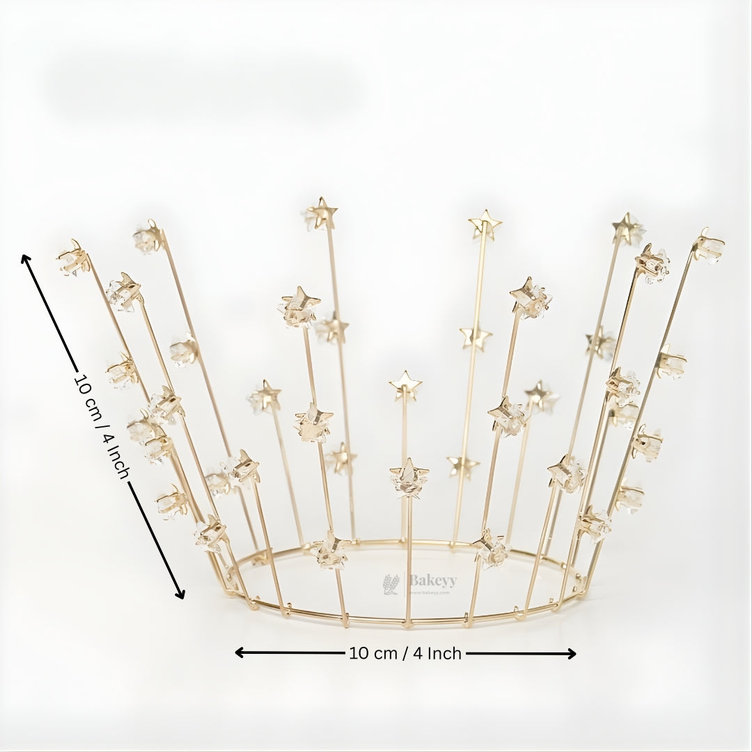 Luxury Metal Crown Topper | Premium Cake Decoration | 1 Piece
