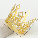 Luxury Plastic Crown Topper | Premium Cake Decoration | 1 Piece