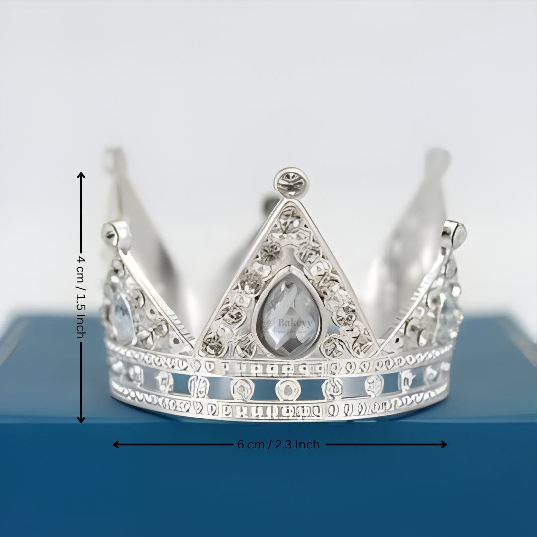 Luxury Metal Crown Topper | Premium Cake Decoration | 1 Piece