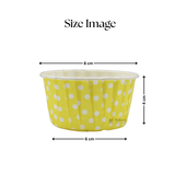 Polka Dot Muffin Cup | Curl Edge | Cupcake Liner | Pack of 100