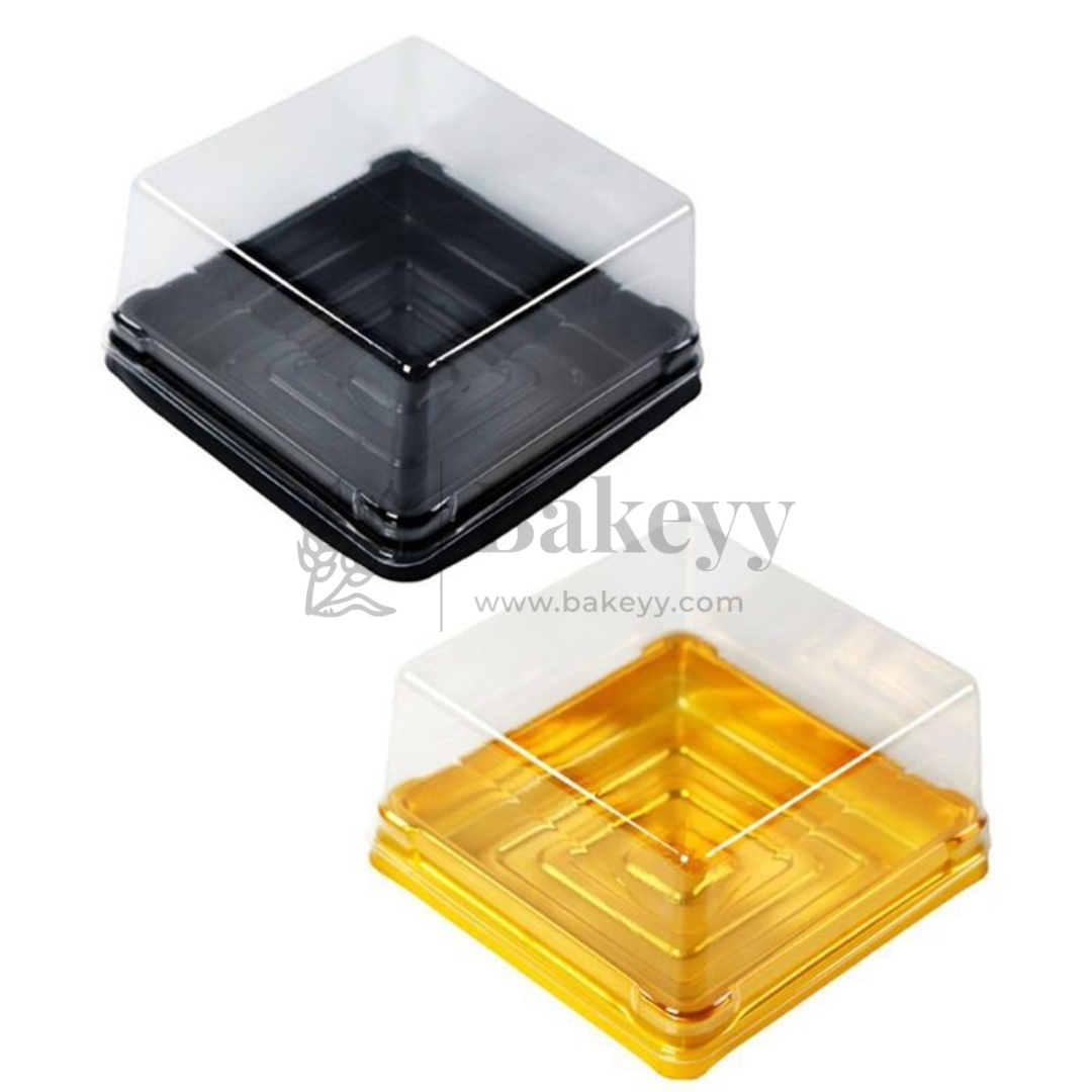 Individual Cupcakes And Pastry Container | Square Moon Cake Holder | Pack Of 50