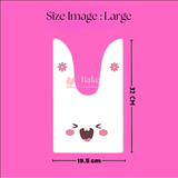 Rabbit Ear Candy Gift Bags | Cute Plastic Bags | Bunny Party Favors | Pack of 50