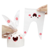 Rabbit Ear Candy Gift Bags | Cute Plastic Bags | Bunny Party Favors | Pack of 50