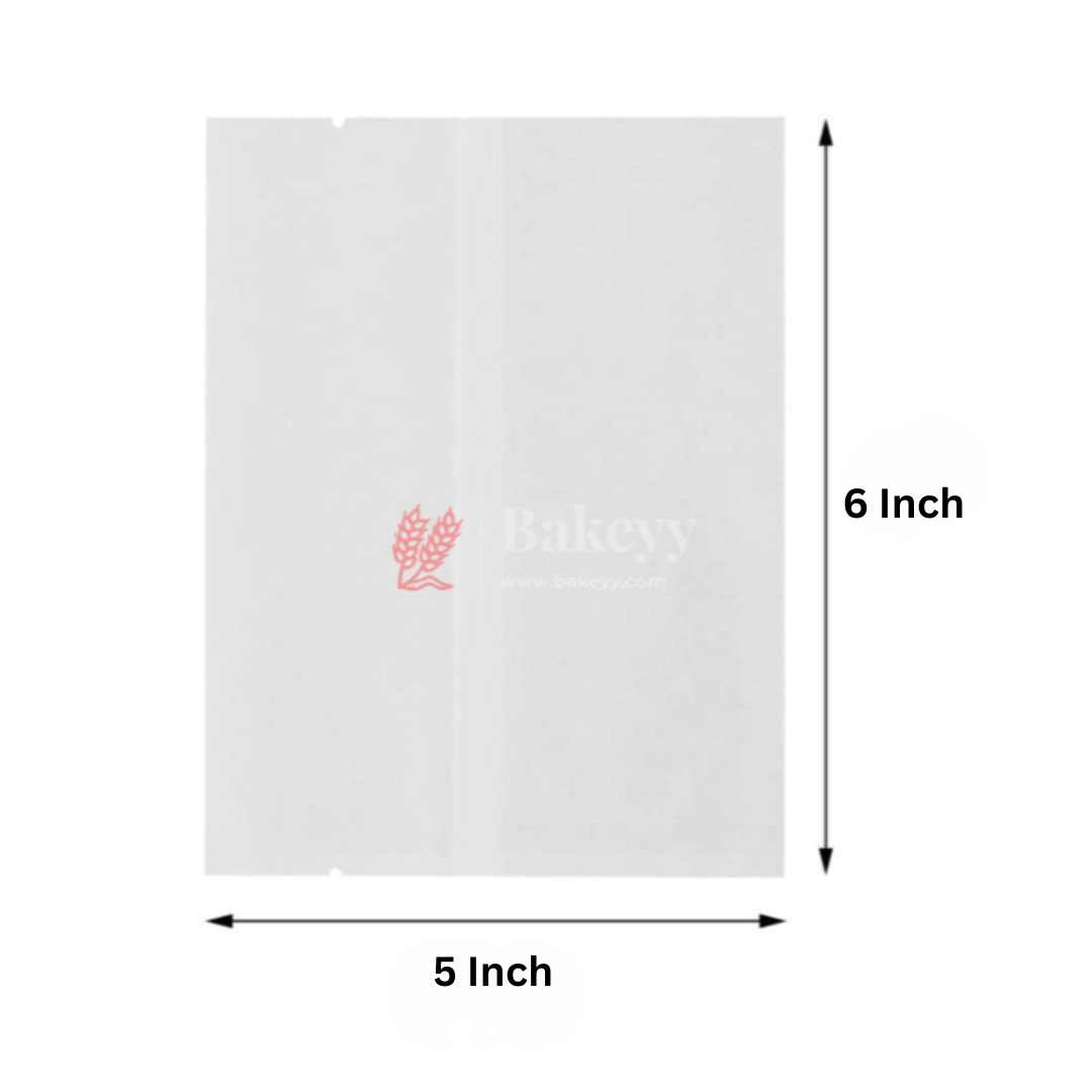 Cookie Pouches | Paper Bags | Glassine Bags | Flat Bakery Sleeves | White | Pack of 100