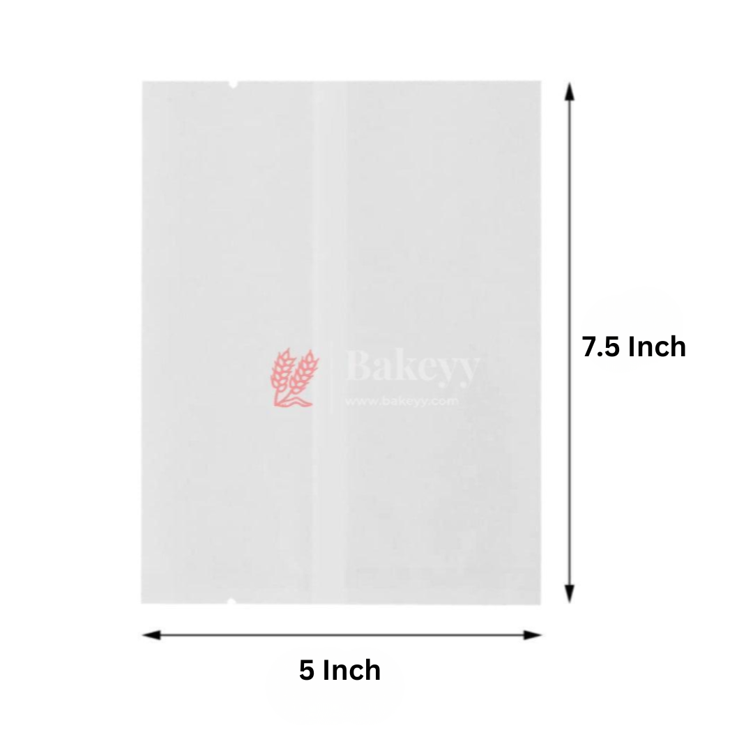 Cookie Pouches | Paper Bags | Glassine Bags | Flat Bakery Sleeves | White | Pack of 100