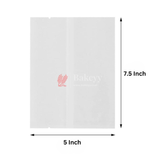 Cookie Pouches | Paper Bags | Glassine Bags | Flat Bakery Sleeves | White | Pack of 100