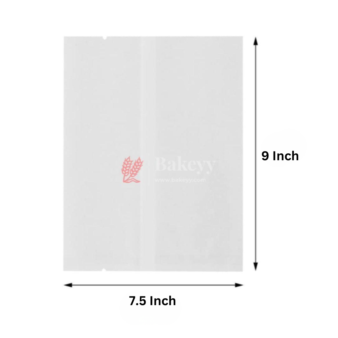 Cookie Pouches | Paper Bags | Glassine Bags | Flat Bakery Sleeves | White | Pack of 100
