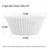White Colour Cupcake Liners | Baking Cup | Pack of 1000