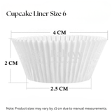 White Colour Cupcake Liners | Baking Cup | Pack of 1000
