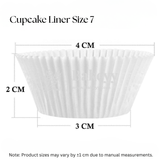 White Colour Cupcake Liners | Baking Cup | Pack of 1000
