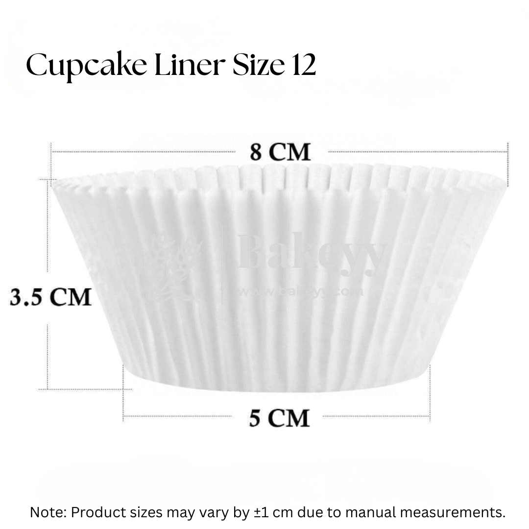 White Colour Cupcake Liners | Baking Cup | Pack of 1000