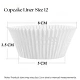 White Colour Cupcake Liners | Baking Cup | Pack of 1000