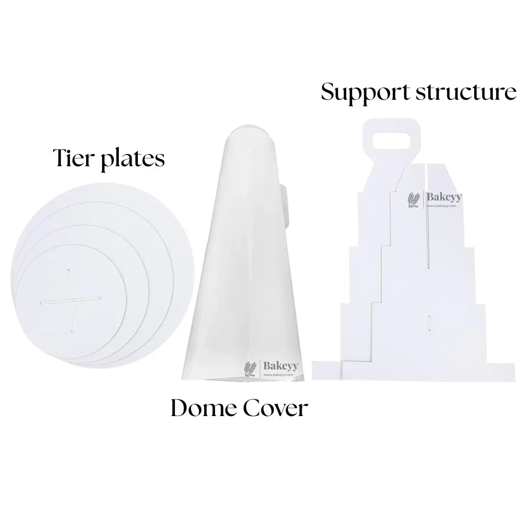 Cupcake_Stand_With_Transparent_Dome_Cover5 - Bakeyy.com