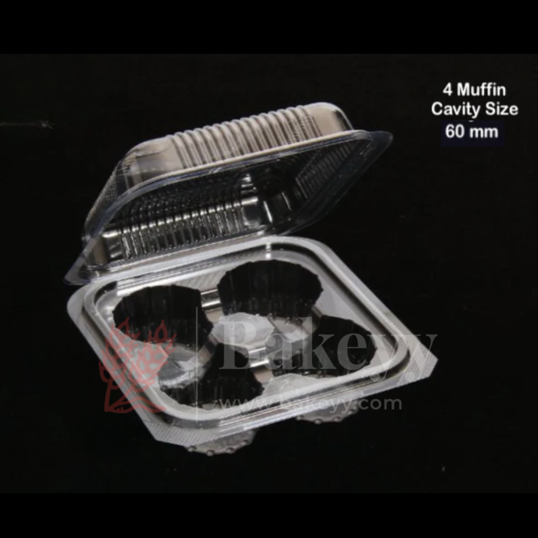 Clear Stackable Cavity Cupcake Boxes | Pack of 25