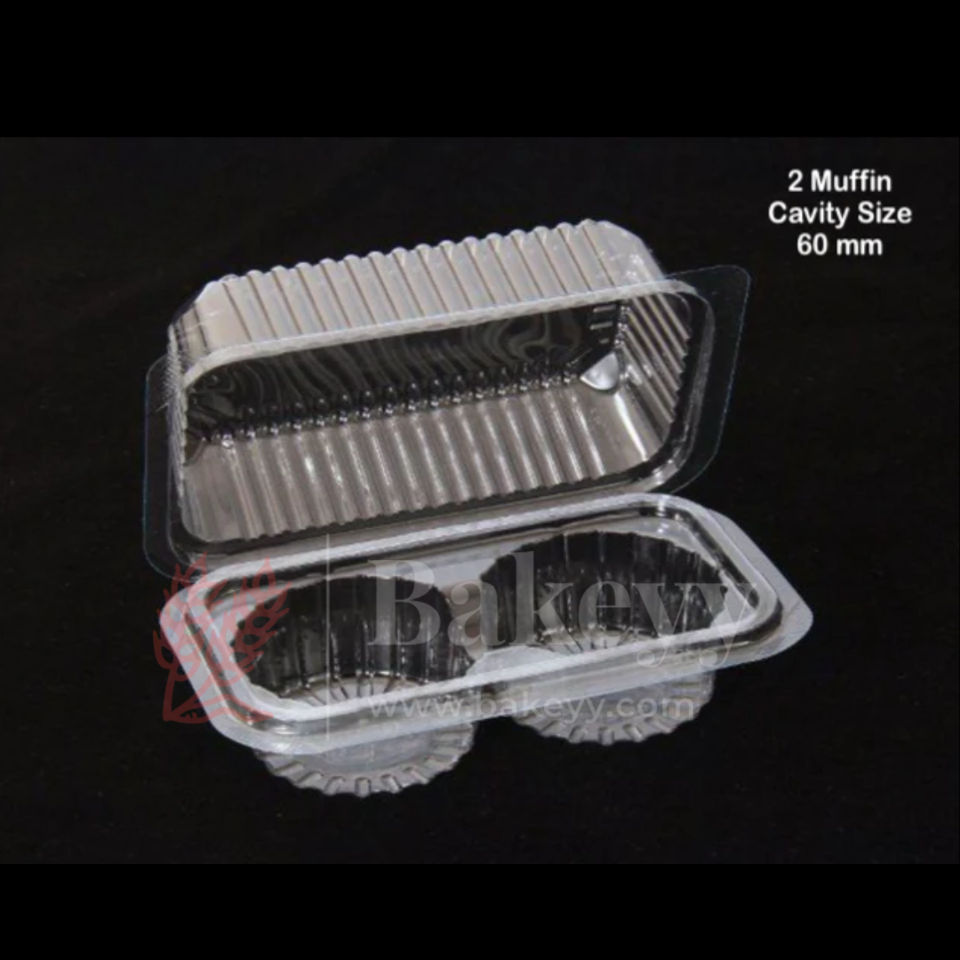 Clear Stackable Cavity Cupcake Boxes | Pack of 25