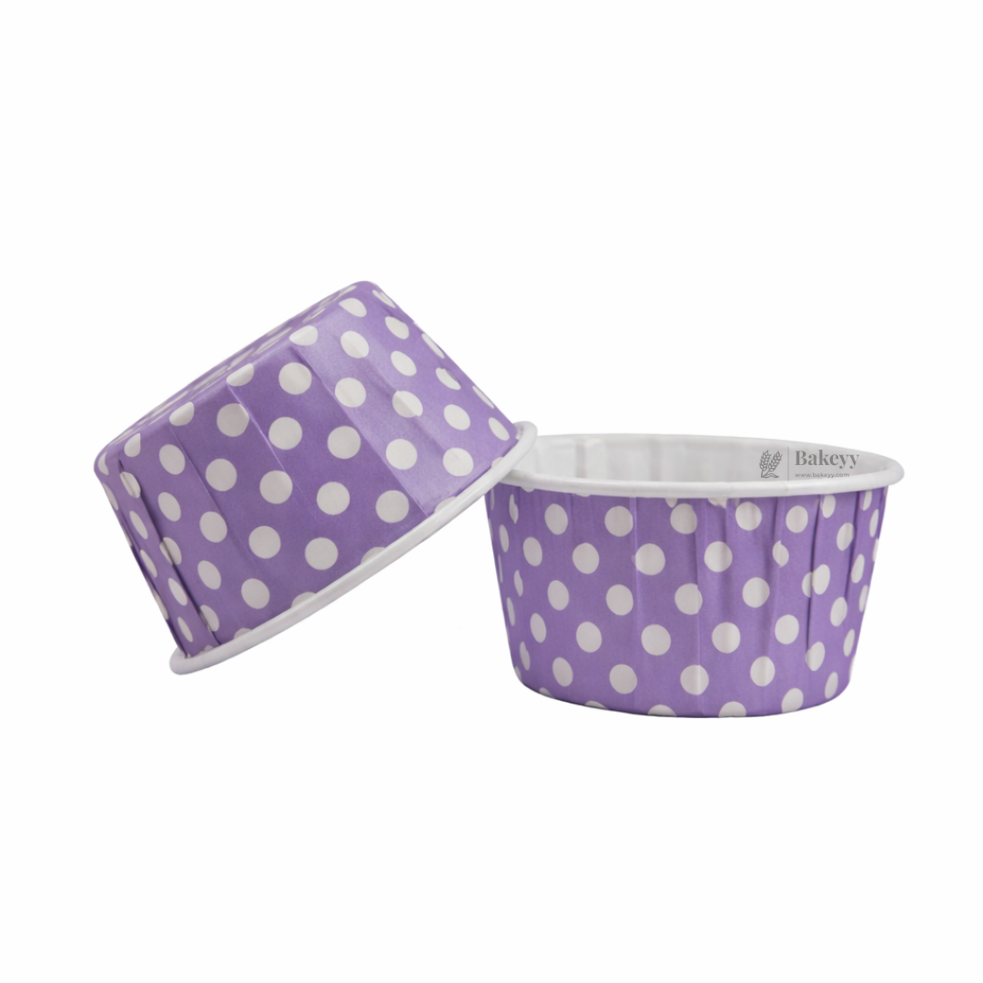 Polka Dot Muffin Cup | Curl Edge | Cupcake Liner | Pack of 100