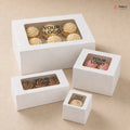 Custom Logo Print Cupcake Box | Without Handle Cupcake Boxes | White Color | Pack of 250
