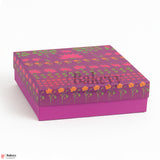 250 GM Sweet Box | 6x5.5x1.5 Inch | Elegant Lotus Design Sweet Gift Box with Golden Tray 1 Piece