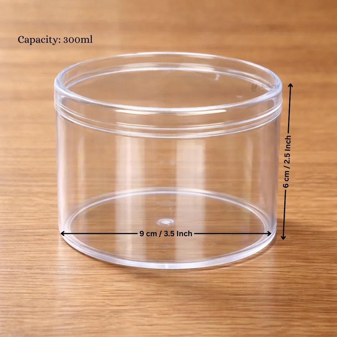 D70_300ml_D63_400ml_Acrylic_Transparent_Round_Food_Container_with_Lid_5 - Bakeyy.com