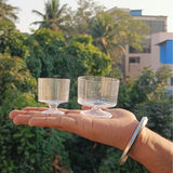 D76 (60ml), D53 (100ml) | Clear Plastic Dessert Cup with Base | Transparent Mini Serving Cup