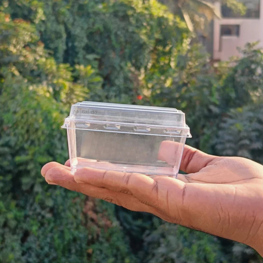 D79_Clear_Rectangle_Plastic_Dessert_Container_with_Lid_3 - Bakeyy.com