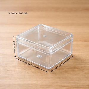 D79_Clear_Rectangle_Plastic_Dessert_Container_with_Lid_6 - Bakeyy.com