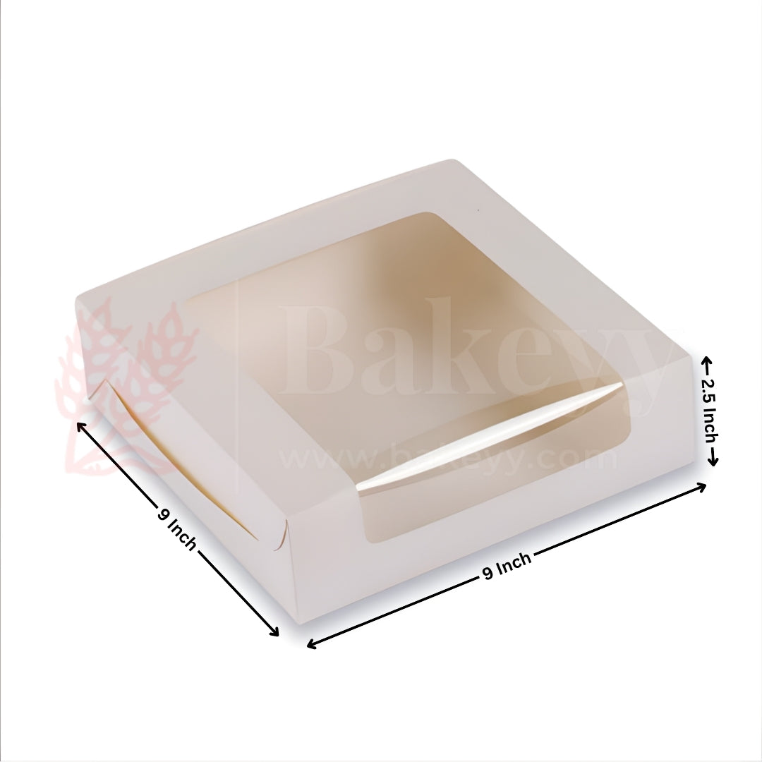 Kraft & White Brownie Box | Cookie Packaging Box- Pack of 10