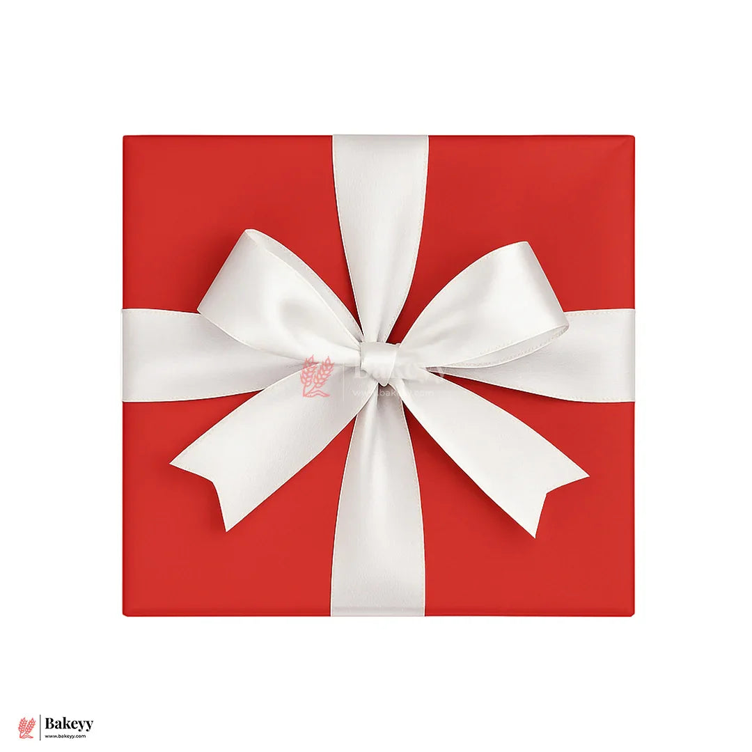 1 inch |18 Mtr White Satin Ribbon Roll – High-Quality Decorative Ribbon for Gift Wrapping & Crafts| 1 Roll