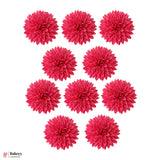 8cm Artificial Rich Pink Dahlia Flower | With Out Stem |Pack of 10