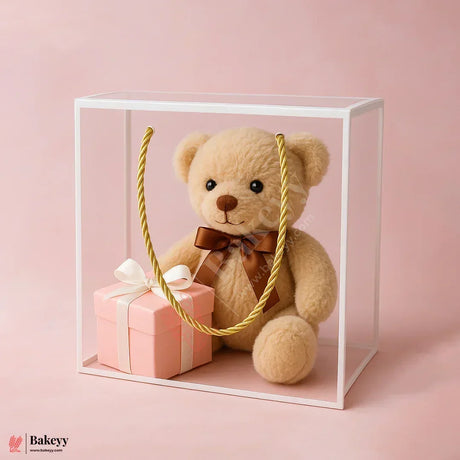 Transparent PVC Hamper Box with Rope Handle – 25x25x10cm Pack Of 10 - Bakeyy.com - India - Transparent PVC Hamper Box with Rope Handle – 25x25x10cm Pack Of 10 - Default Title