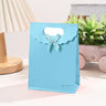5x7 Inch | Plain Paper D Cut Bags | Elegant Gift Bags with Ribbon | Pack of 12